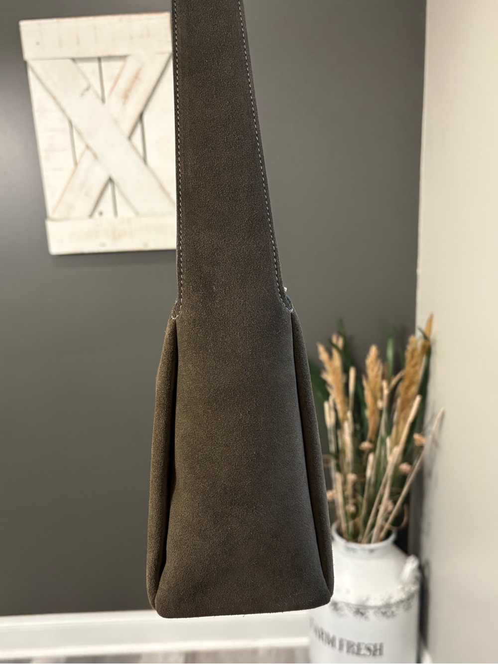 Coach Lola Bag in Olive Suede – New with Tags - Picture 5 of 12